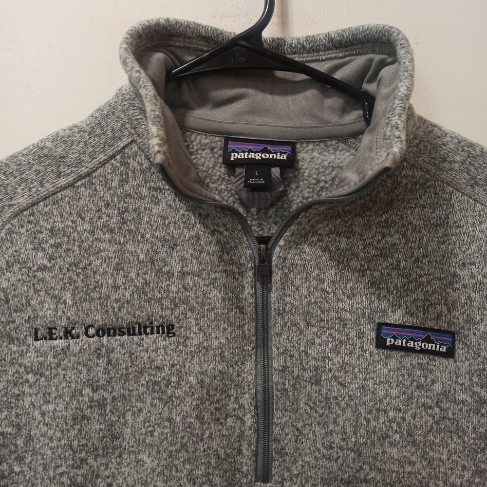 patagonia women's pullover better sweater quarter zip size medium gray color - Picture 3 of 16